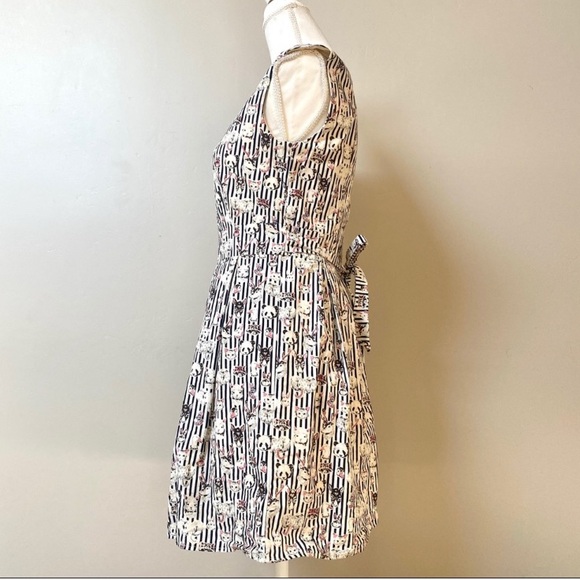 SM wardrobe Animal heads Print Sleeveless Dress m ModCloth twee - Picture 2 of 10